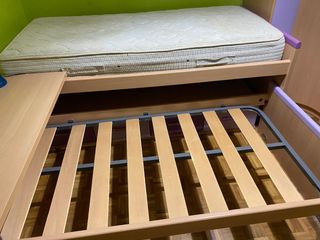 Doble cama nido con escritorio