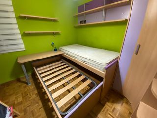 Doble cama nido con escritorio