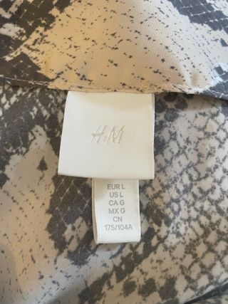 Vestito lungo HM stampa serpente