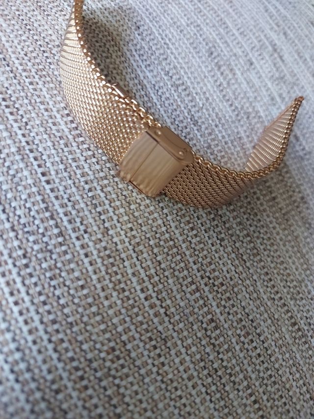 Pulsera reloj metal Rosada