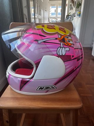 Casco moto NZI rosa chupachup