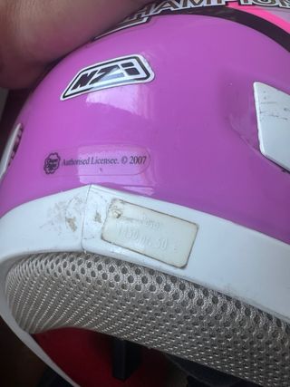 Casco moto NZI rosa chupachup