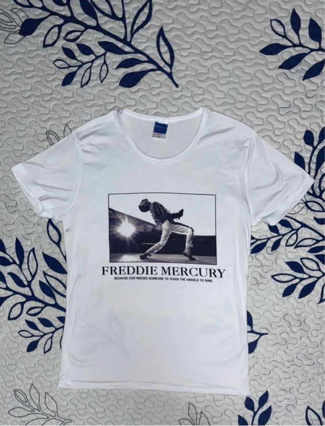 Camiseta Freddie Mercury Blanca