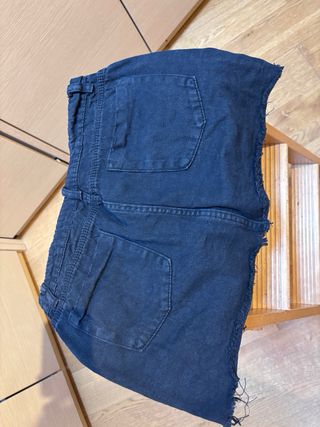 Mini gonna jeans Bershka nera