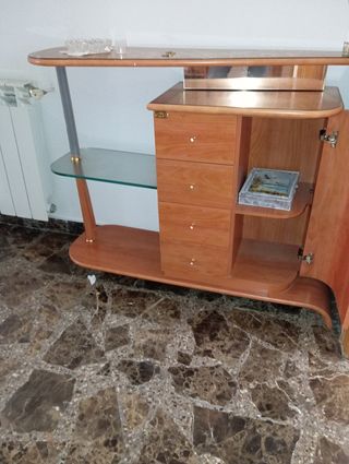 Mueble recibidor madera ancho 105 alto 81