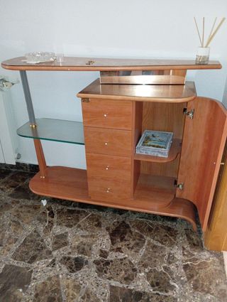 Mueble recibidor madera ancho 105 alto 81