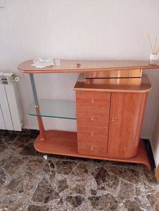 Mueble recibidor madera ancho 105 alto 81