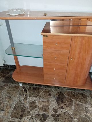 Mueble recibidor madera ancho 105 alto 81