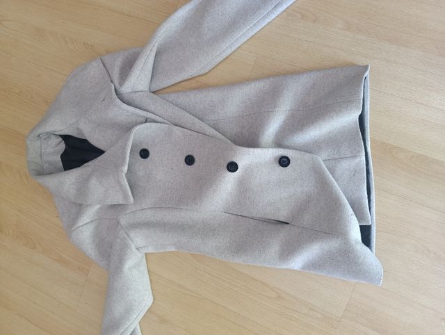 Abrigo gris 3/4