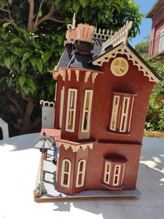 Casita Muñecas Madera Vintage