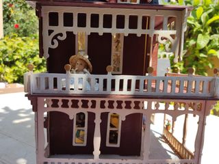 Casita Muñecas Madera Vintage