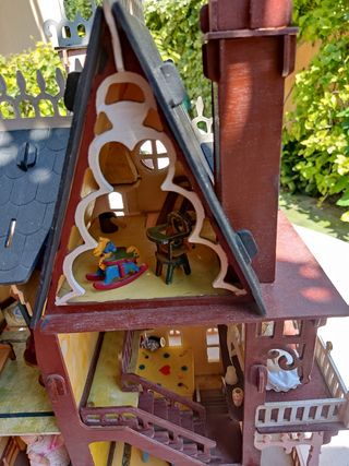 Casita Muñecas Madera Vintage