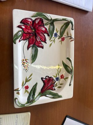 Vassoio Ceramica Dipinto a Mano
