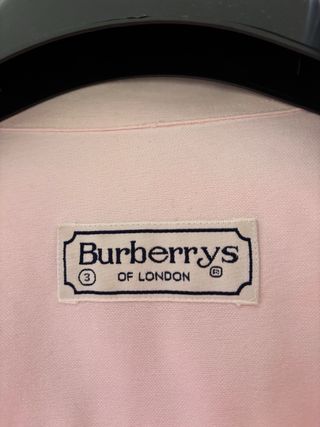 Camisa lisa rosa de Burberry