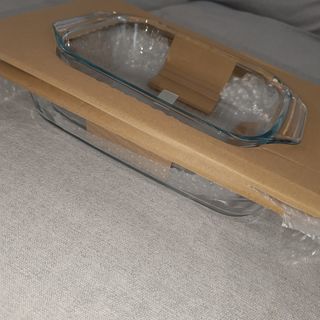 3 teglie Pyrex vetro trasparenti