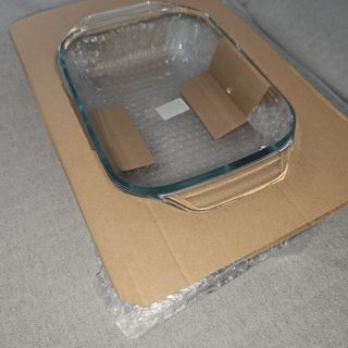 3 teglie Pyrex vetro trasparenti