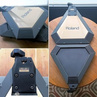 Roland 2 pads electronicos PD21, vintage años 80's