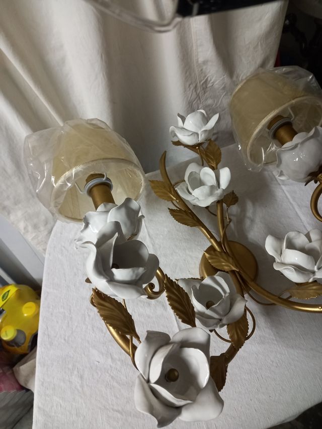 Lampada a parete ceramica limoni