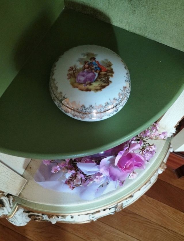 Scatola portagioie Porcellana Limoges France 