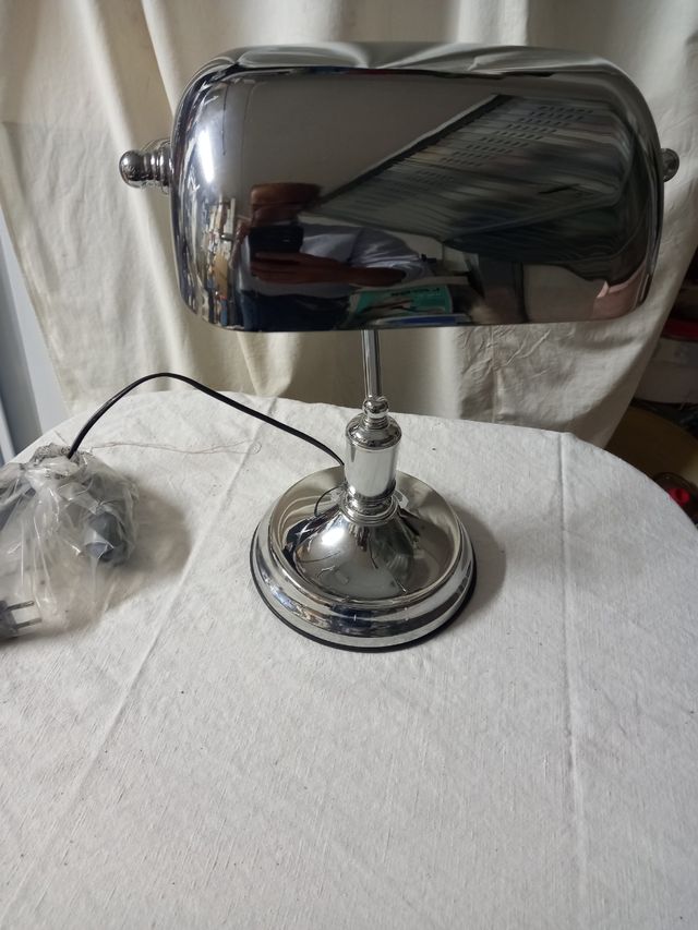 Lampada da scrivania Churchill - metallo, argento