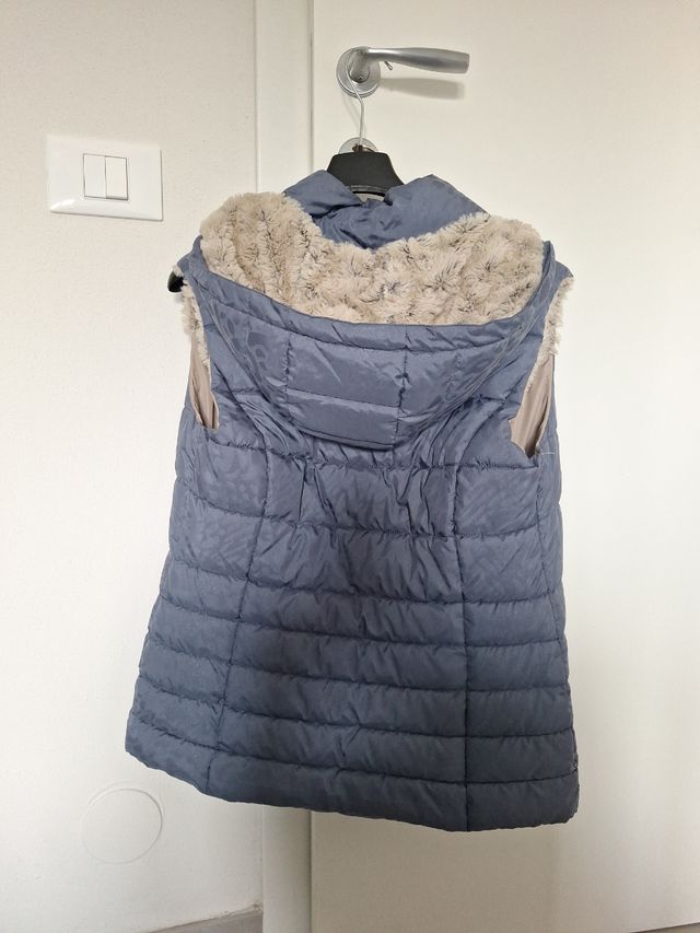 Gilet Violeta by Mango grigio - con pelliccia