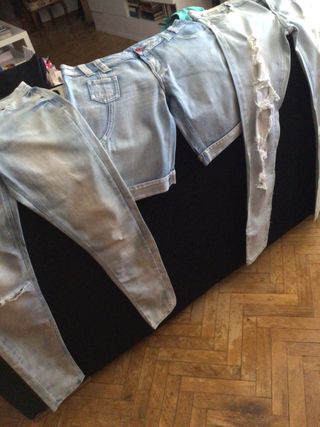 3 pantalones rotos talla 38