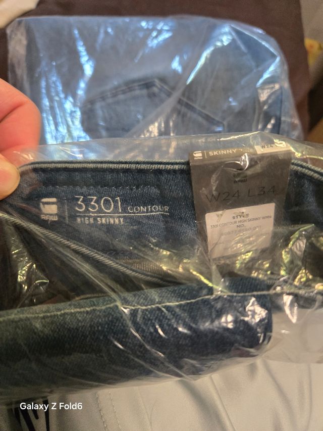 Pantalón mujer g-star high skinny 3301.