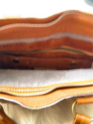 A estrenar - Bolso hombro piel - marrón y blanco