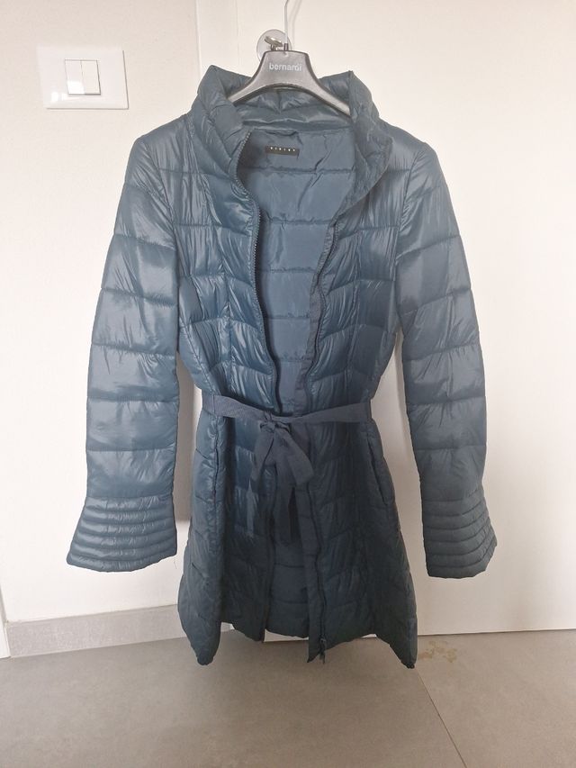 Piumino Sisley blu petrolio