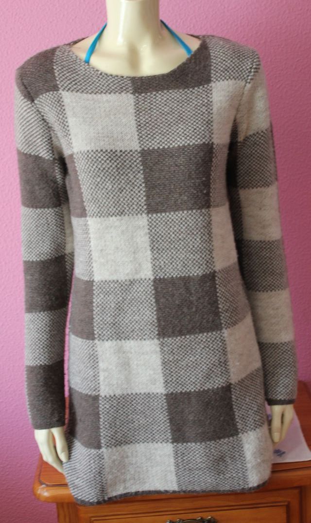 Vestido cuadros de lana