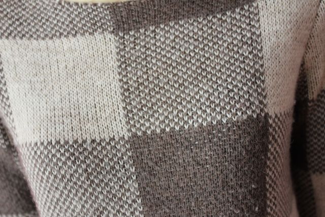 Vestido cuadros de lana