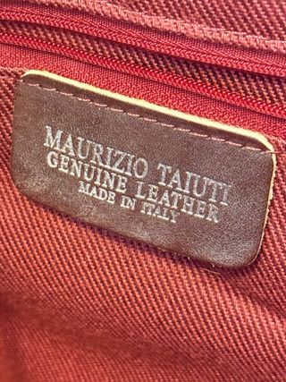 Bolso piel marrón y beige estampado jirafa ..!!