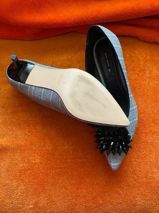 Salones Zara - negro y gris,talla 36