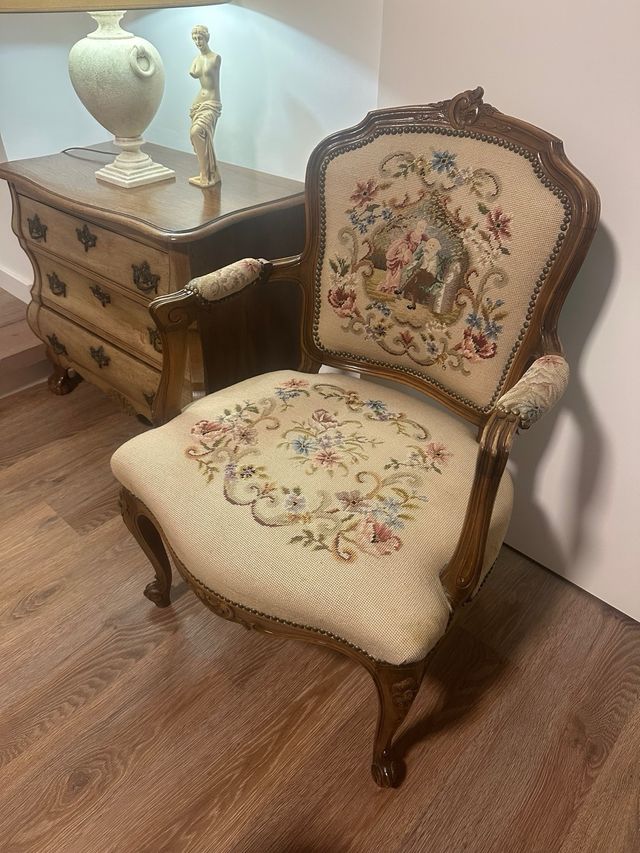 Sillón Rococó Europeo (1940/1950)