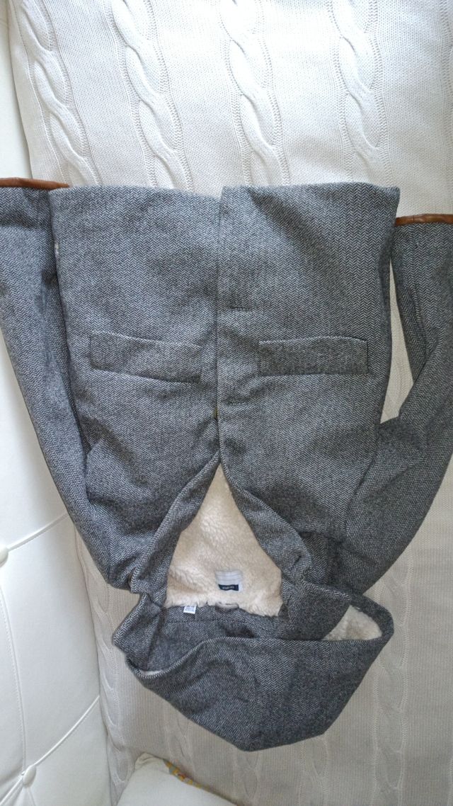 Abrigo gris niño 8A/128cm