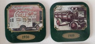 Set  nr 6 Sottobicchieri Coca Cola tema anni 30