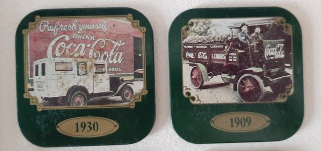 Set nr 6 Sottobicchieri Coca Cola tema anni 30