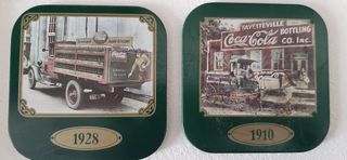 Set  nr 6 Sottobicchieri Coca Cola tema anni 30