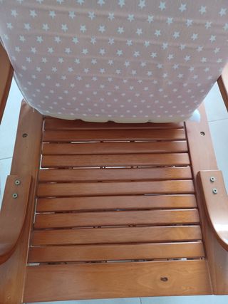 Hamaca mecedora madera marrón