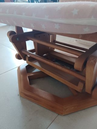 Hamaca mecedora madera marrón