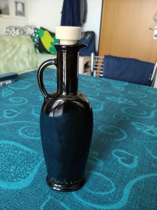 Oliera vetro decorata oro a mano