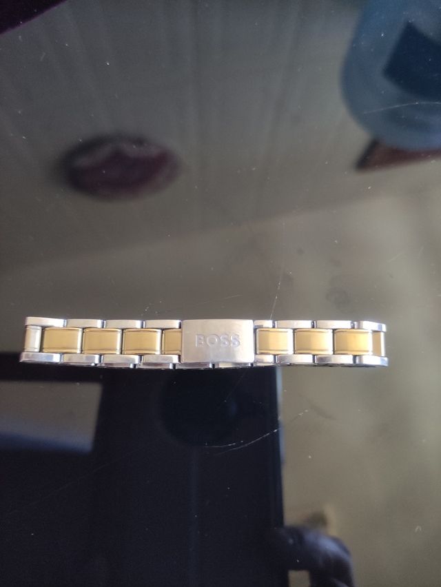 Pulsera BOSS bicolor acero