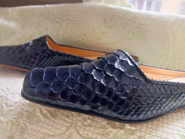 Sandali duccio Del Duca, pelle di pitone, 36