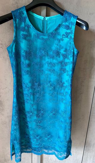 Vestito Turchese in Pizzo