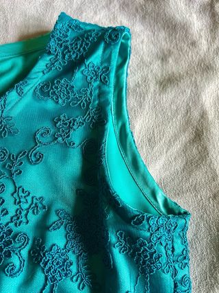 Vestito Turchese in Pizzo