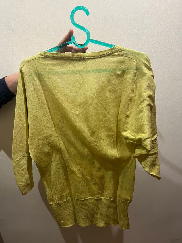 Jersey amarillo manga 3/4 Casual 1995