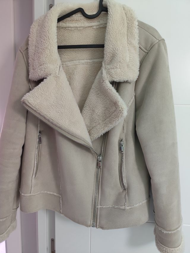 Cazadora ante beige - Talla L
