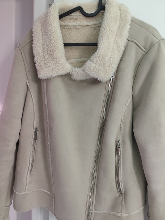 Cazadora ante beige - Talla L