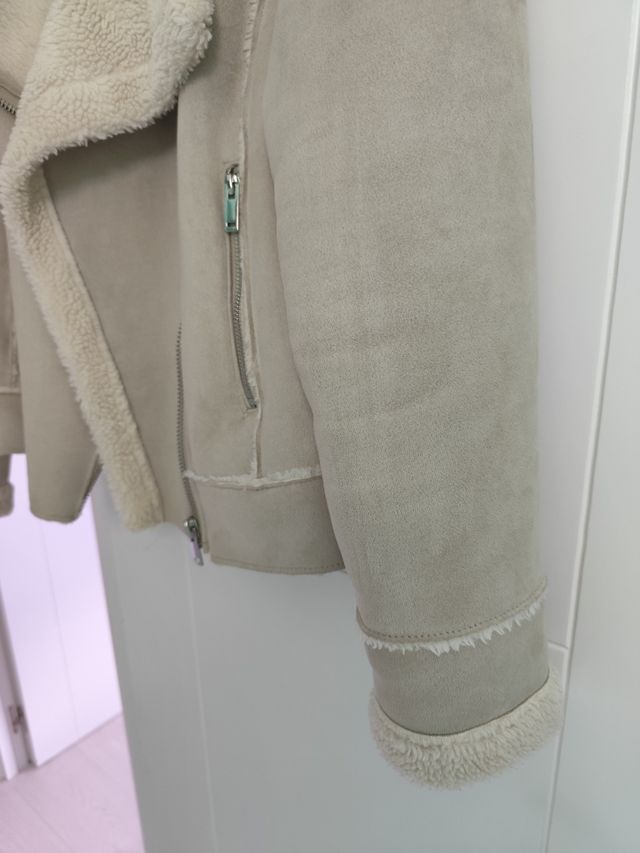 Cazadora ante beige - Talla L