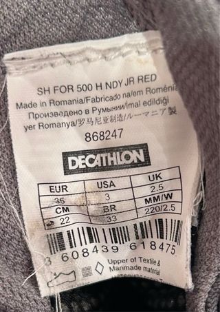 Botas trekking Quechua niñ@ talla 35.